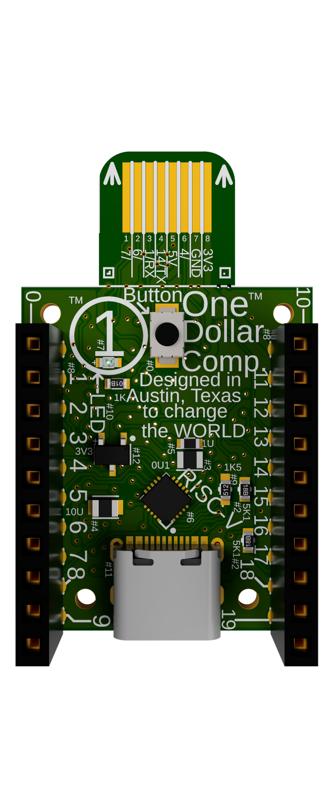One Dollar Computer front view